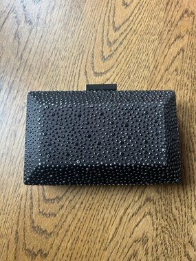Black metal-Embellished Women’s Clutch